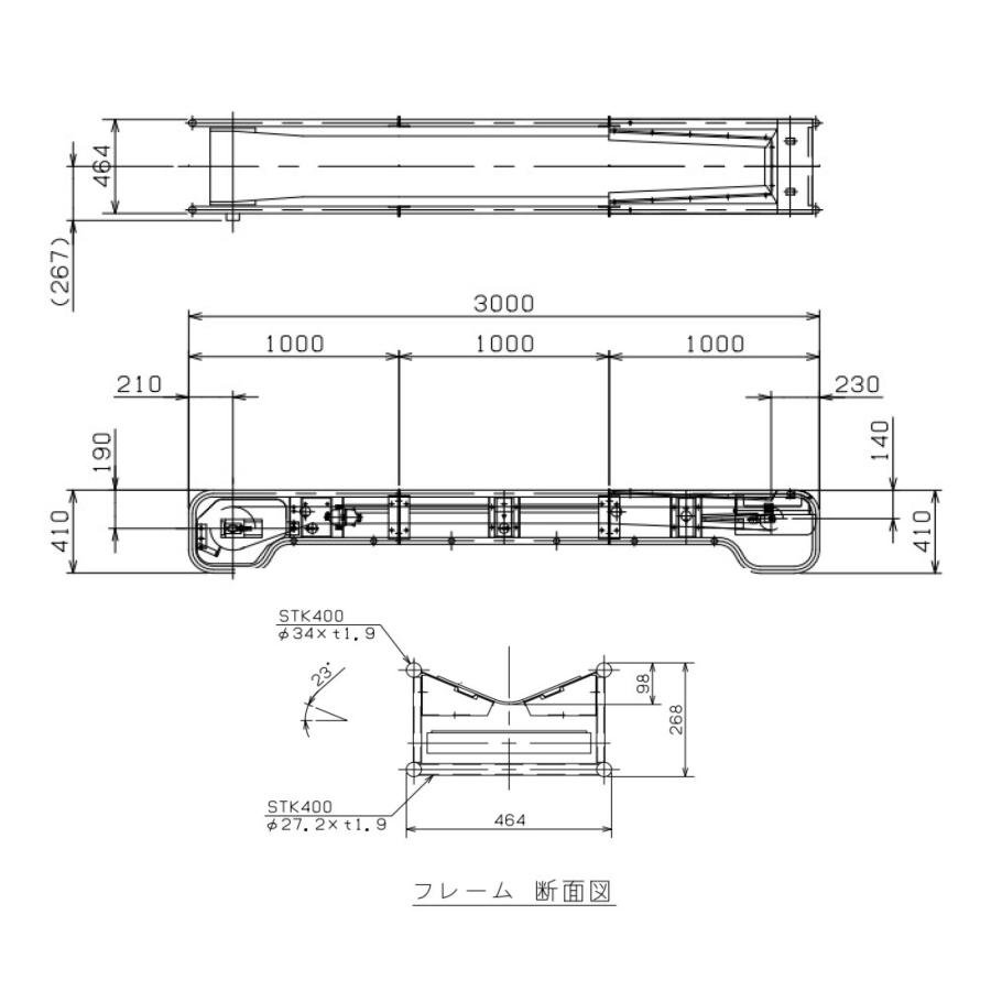 TOMBO（トンボ） 日工 モジュラーベルトコンベヤ MC35SP1−3M