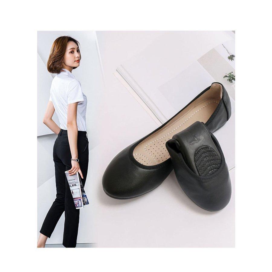 上品 韓国風 新作女性の事務靴だけで歩きやすい女性黒春夏秋冬のファッションの女性の美脚効果フラットヒール通勤軽量シューズ レディース Supmart 通販 Yahoo ショッピング