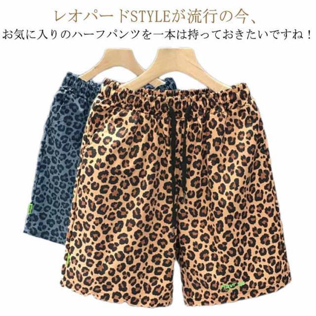 ショートパンツ メンズ ハーフパンツ レオパード 短パン ショート丈 5