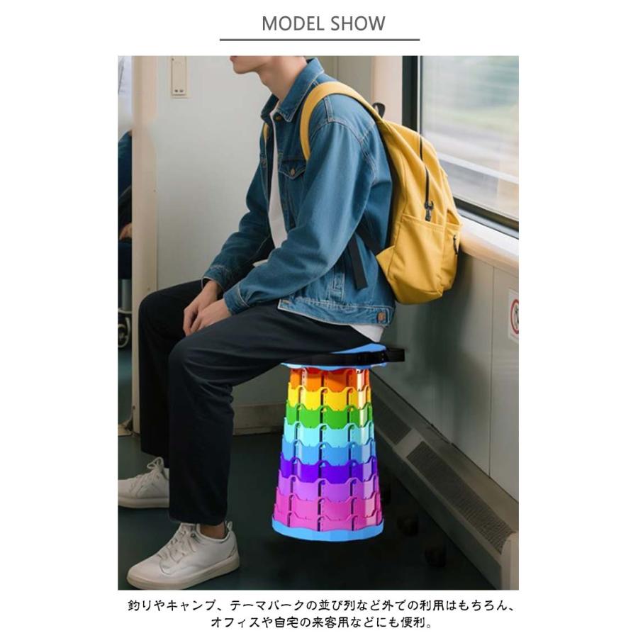 2脚セット 折りたたみ椅子 アウトドアチェア 伸縮スツール 子供