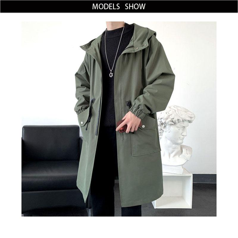 送料無料 モッズコート メンズ フード付き ロングコート ミリタリー