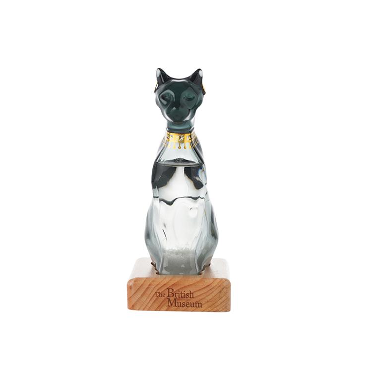 ゲイヤー・アンダーソンの猫 ストームグラス バステト神 猫 気象計 天気予報 天候予測器 大英博物館 テンポドロップ 天気管 おしゃれ ガラス 置き物｜tomboyzacca｜05