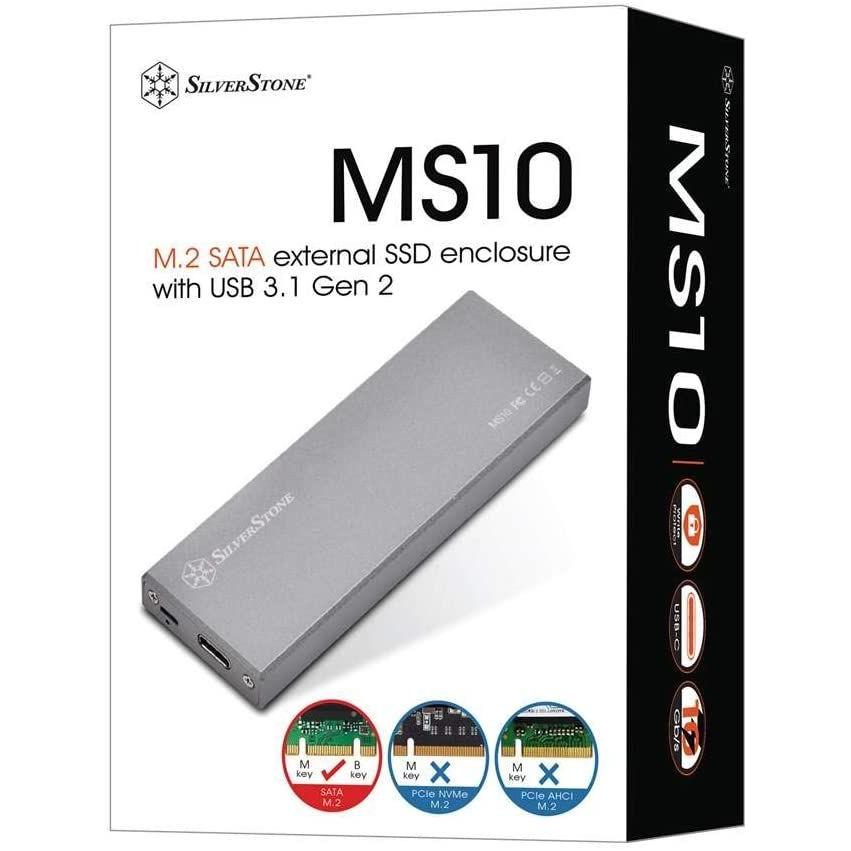 Silverstone Sata M 2 Ssdを外付けusbメモリにするエンクロージャー Sst Ms10c 日本正規代理店品 格安