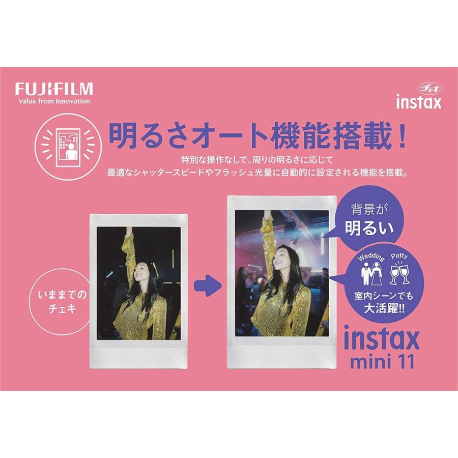 FUJIFILM インスタントカメラ チェキ instax mini 11 ライラックパープル INS MINI 11 PURPLE｜tomi-take-shop｜07