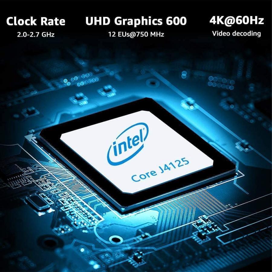 Chuwi ミニpc J4125 Micro Celeron 拡張 最大512gb Larkbox 6gb 128gb Pro Sd