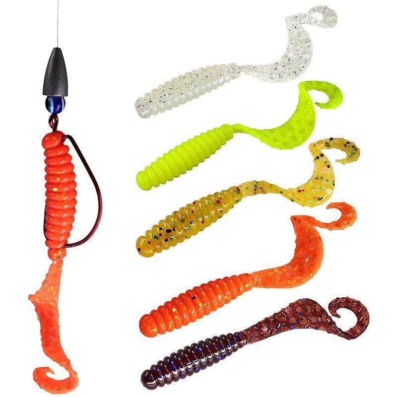 Thkfish 15ピース ボックスソフトフィッシングルアーワームルアースイミングテール付きプラスチックフィッシングワームグラブベイスクラッ とみたけショップ 通販 Yahoo ショッピング