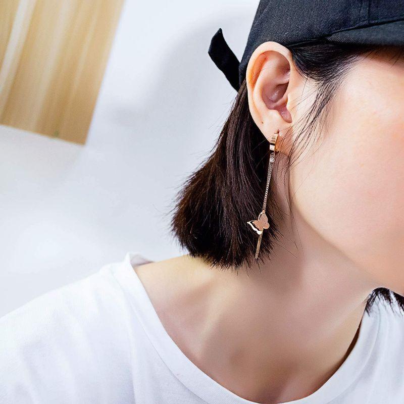 Rockyu ジュエリー ブランド クローバーピアス レディース 人気 揺れる ピアスレディース ピンクゴールド 18k ステンレス 四つ葉 とみたけショップ 通販 Yahoo ショッピング