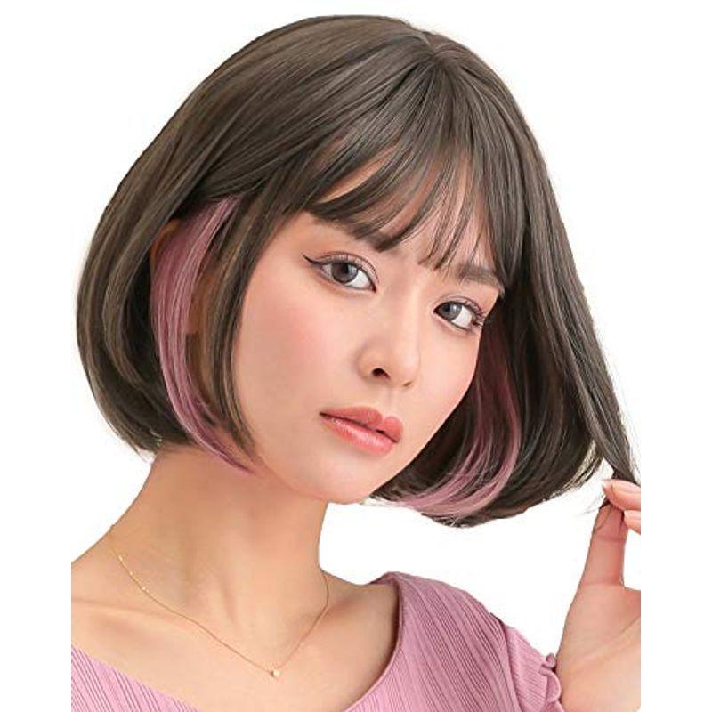 Aquadoll アクアドール ウィッグ ボブ ショート フルウィッグ インナーカラー ピンク 金髪 黒髪 フリーサイズ Pginlp パ ウィッグ エクステンション Mail Greetwell Co Uk