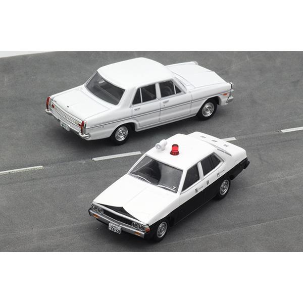 トミーテック 三菱ギャランΣパトカー 日産グロリア（白）2台セット