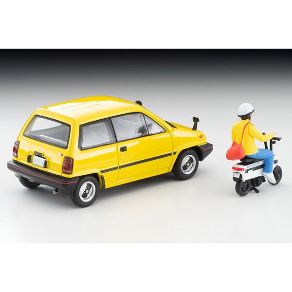トミーテック ホンダ シティR(黄)モトコンポ付 81年式 LV トミーテック ホンダ シティR(黄)モトコンポ付 81年式 LV