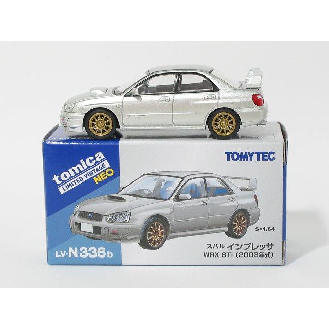 トミーテック スバル インプレッサ WRX STi（銀）2003年式 LV-N336b
