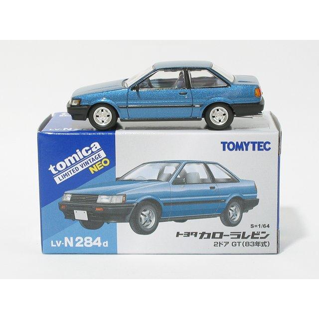 トヨタ カローラレビン 2ドア GT（青）83年式 LV-N284d【トミーテック社1/64ミニカー】【トミカの時】 | トミーテック | 02