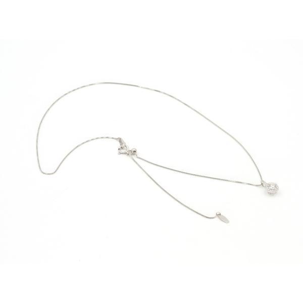 Pt900 / Pt850ダイヤモンドペンダント ネックレスD=0.32、0.10 ct 〜45 