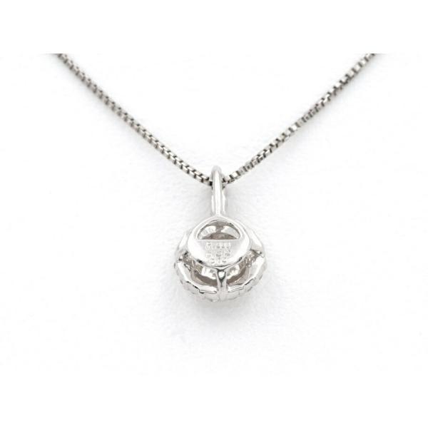 Pt900 / Pt850ダイヤモンドペンダント ネックレスD=0.32、0.10 ct 〜45 