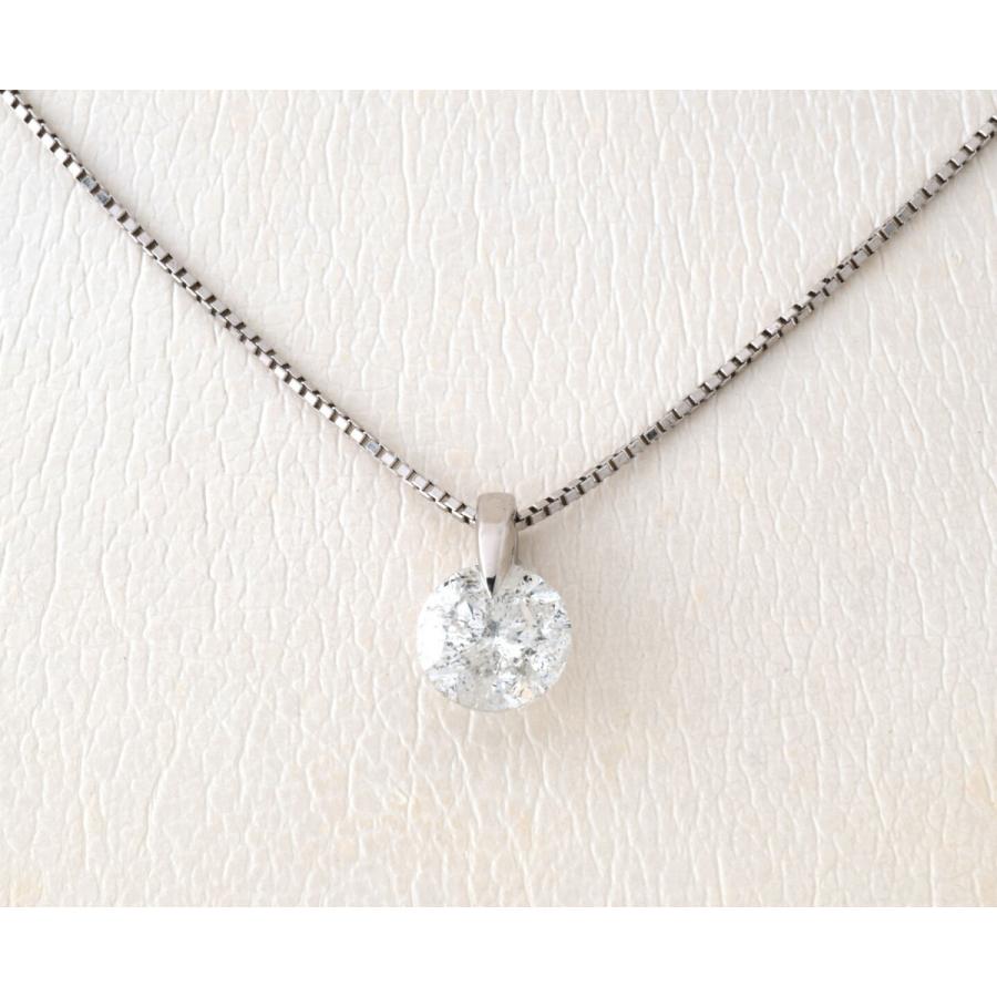 新入荷Pt.850 / 900ダイヤモンドネックレス 1.01ct 44.5cm【中古  
