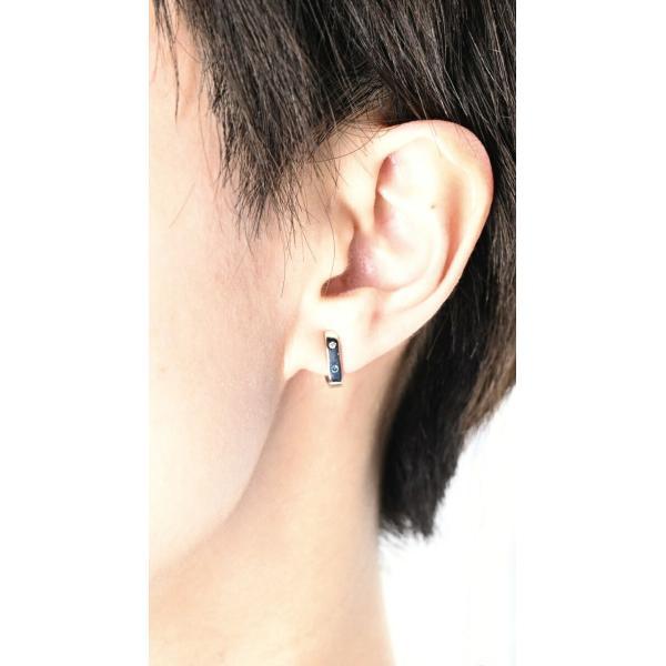 Pt900 ダイヤモンド ピアス D=0.03ct ×2 ブルーダイヤ 【中古】 : 質 