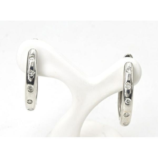 K18WG ダイヤモンドピアス ダイヤモンド 0.15ct. x 2【中古】 : 01  