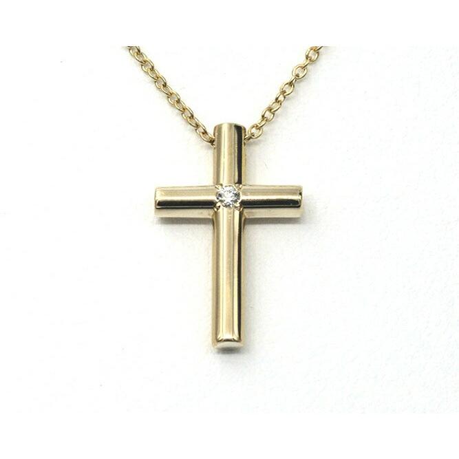 新入荷 腕時計 アクセサリー Tiffany Co ティファニー クロス ティファニー ペンダント 中古 01 E 750 K18yg 質shop冨田 中古 ダイヤモンド