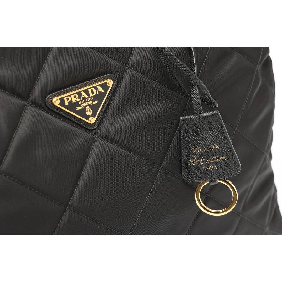 プラダ　Re-Nylon チェーンショルダーバッグ　1BG467　ナイロン　ブラック 【中古】 商品番号 S-159278　値下げ