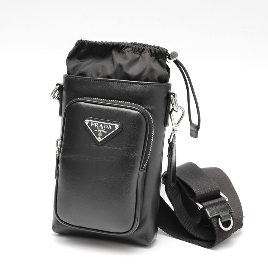 PRADA 2ZH155 レザー スマートフォンケース　ショルダーバッグ PRADA（プラダ） レザー スマートフォン ケース / ショルダー ポーチ