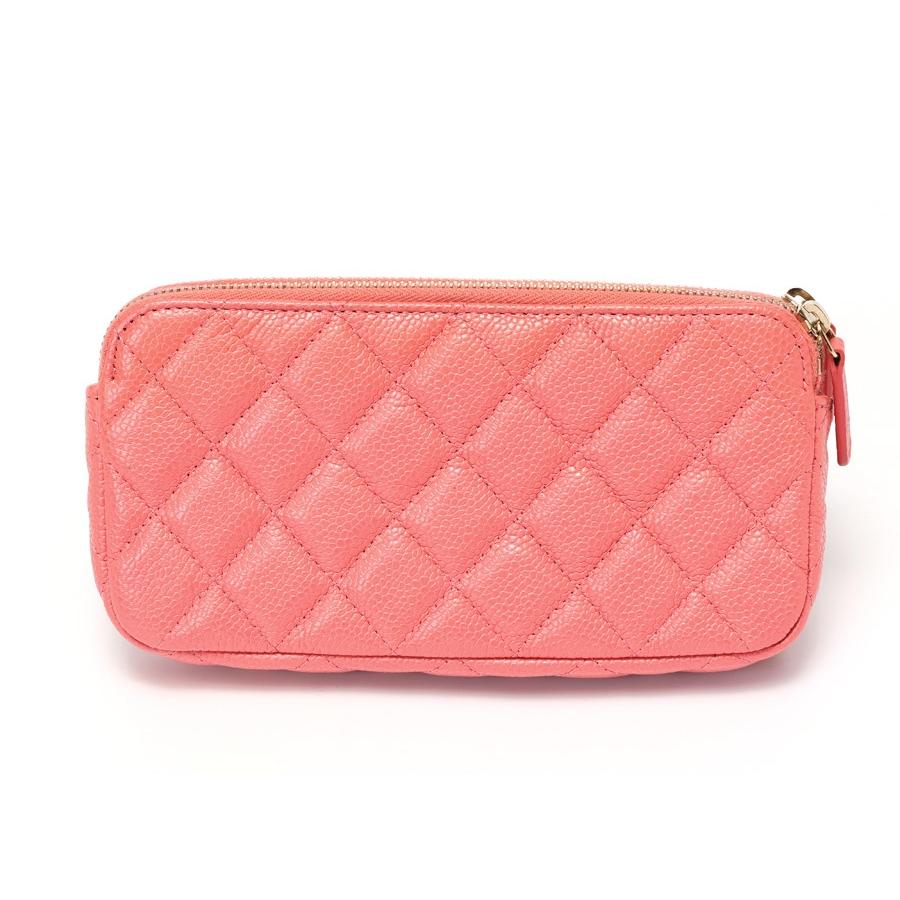シャネル / CHANEL　マトラッセ チェーン ウォレット / ショルダーバッグ　A82527　キャビアスキン　ピンク 【中古】 商品番号 70158 CHANEL（シャネル） マトラッセ チェーン ウォレット A82527 キャビア