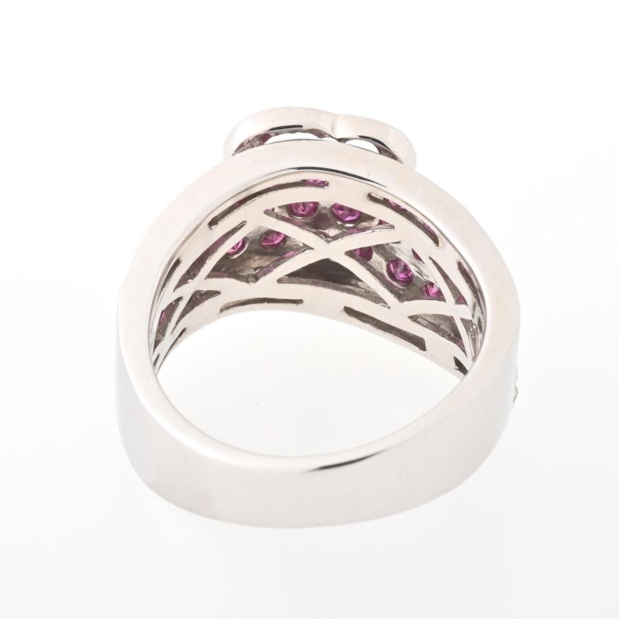 K18WG リング ルビー 1.05c / ダイヤモンド 0.22ct ＃13【中古】商品  