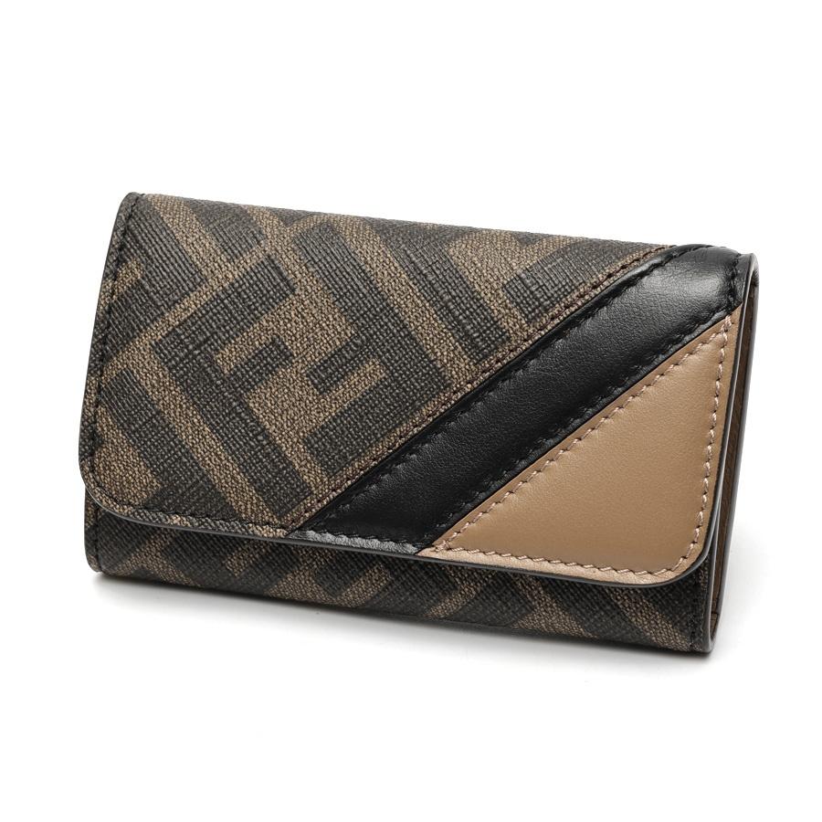 FENDI（フェンディ） ダイアゴナル 6連 キーケース 7AP011 PVC/レザー