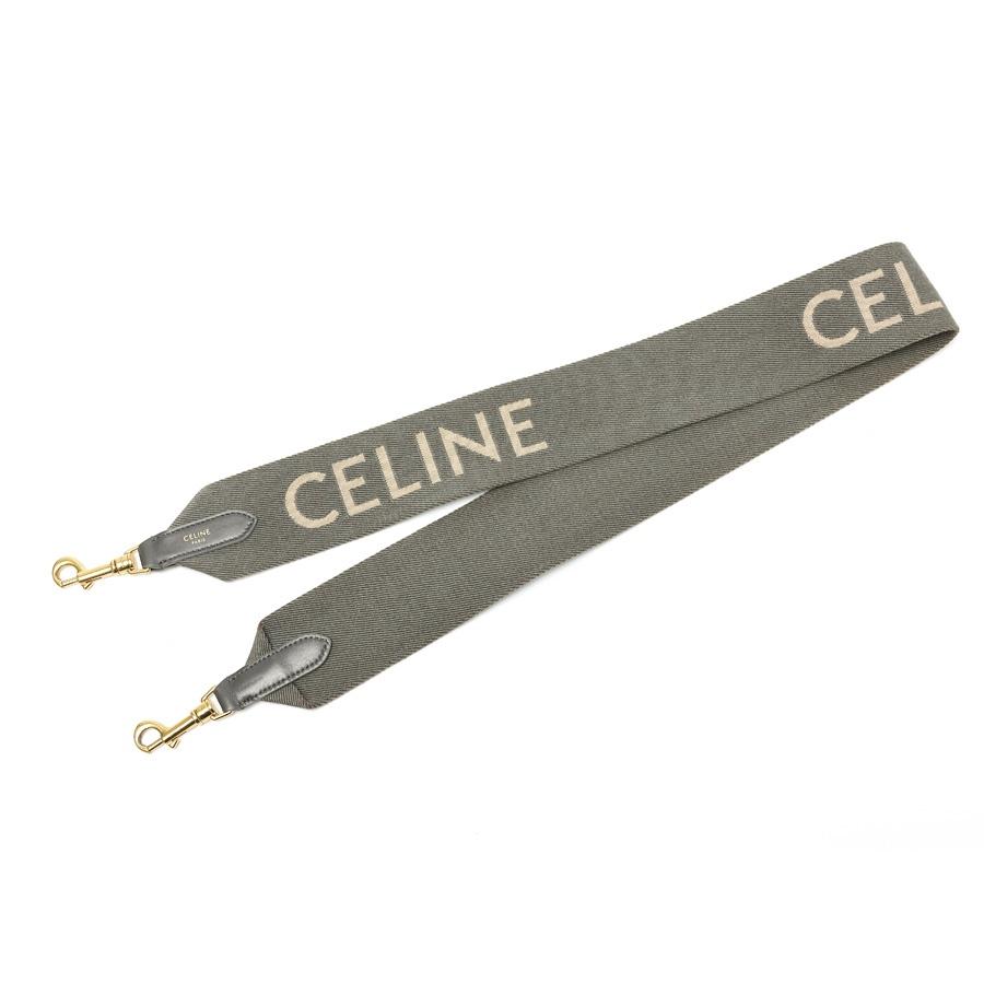 CELINE セリーヌ ジャカード ロングストラップ 49S012AEP.09GW ウール  