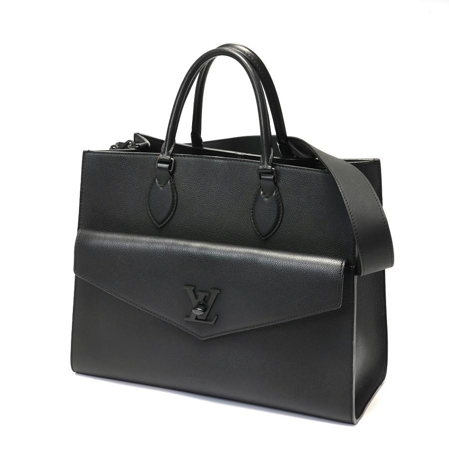 Louis Vuitton ブラック トートバッグ LOUIS VUITTON（ルイ・ヴィトン） バッグ メンズ サックプラ クロス