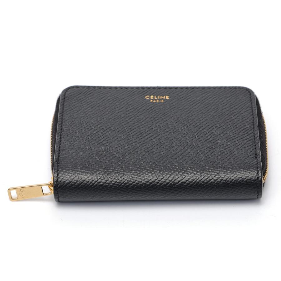 セリーヌ / CELINE　コンパクト ウォレット / ジップ コインケース　10B66　レザー　ブラック 【中古】　値下げ | CELINE | 02