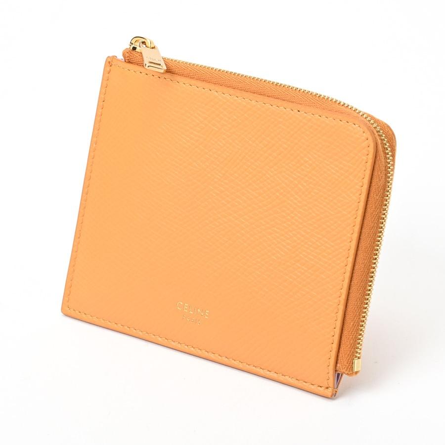 CELINE セリーヌ L字ファスナー カードホルダー付きコインパース 10D88 