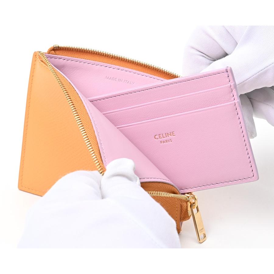 CELINE セリーヌ L字ファスナー カードホルダー付きコインパース 10D88 