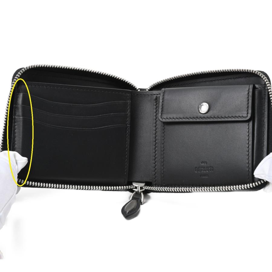 BERLUTI / イタウバスクエア スクリットレザー ジップウォレット