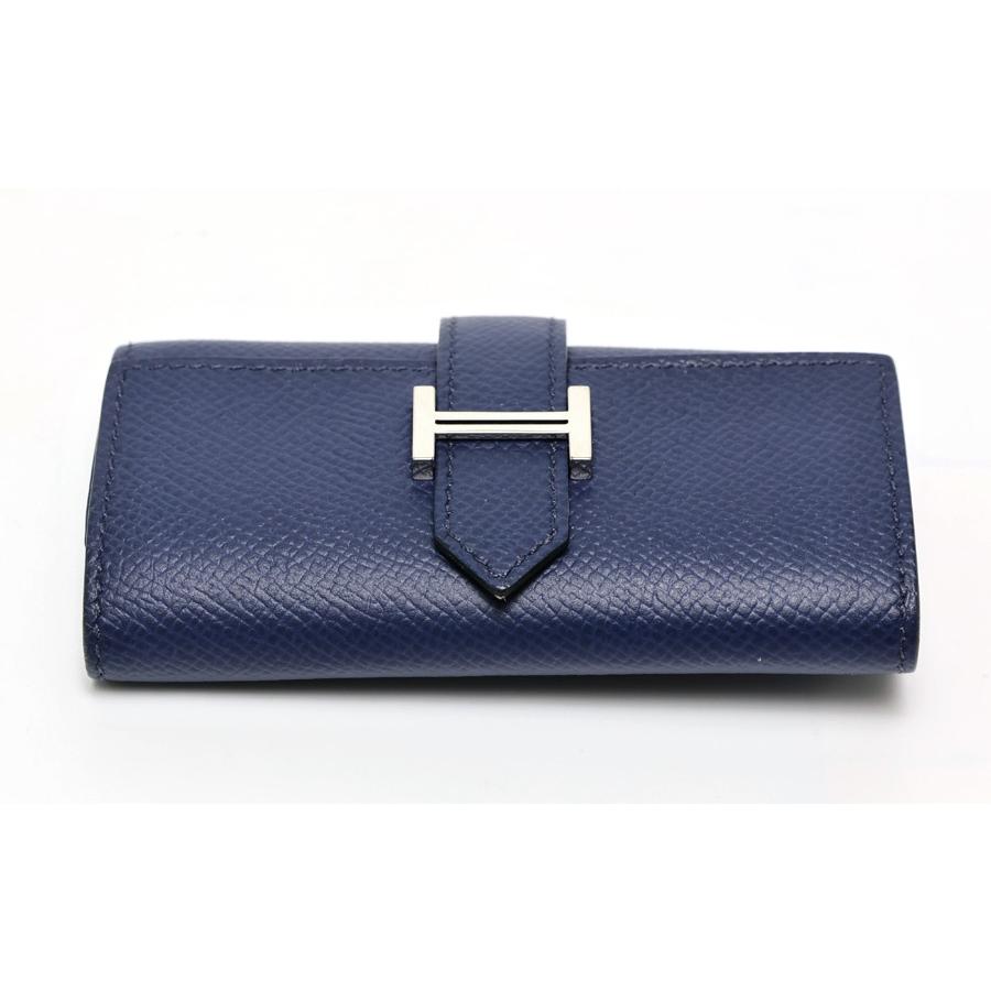 Bearn エルメス ベアン キーケース 4連 ヴォー エプソン ネイビー系