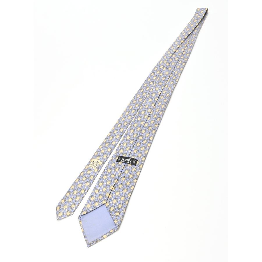 HERMES　ネクタイB エルメス Hermes HERMES ネクタイ TIE 7cm フランス製 シルク （(19