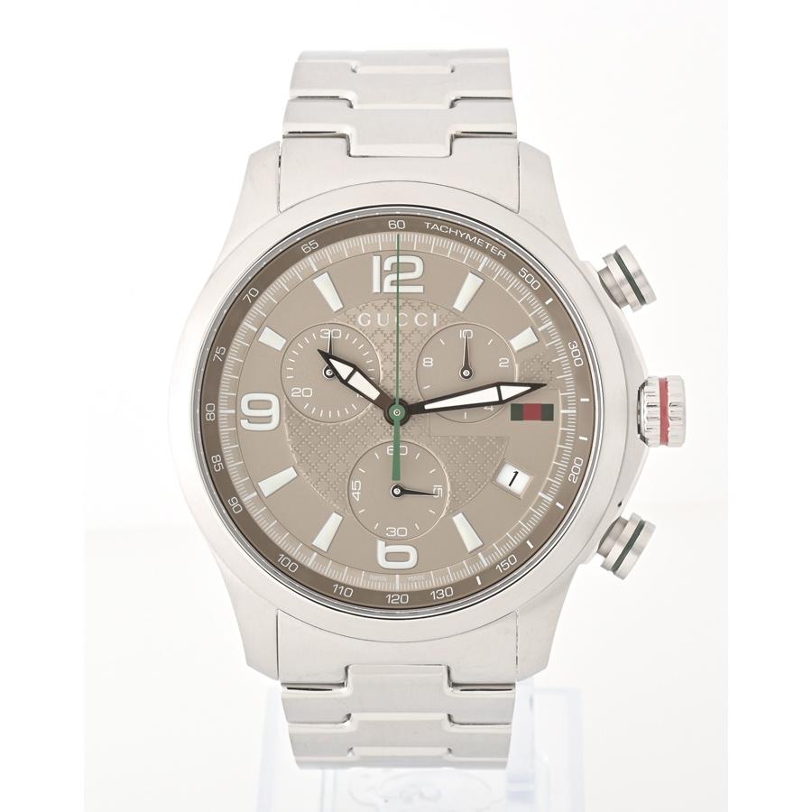 グッチ / GUCCI    Ｇタイムレス クロノグラフ   YA126289/126.2　ブラウン　クオーツ 　【中古】 商品番号 A-155326 GUCCI（グッチ） Gタイムレス クロノグラフ YA126289/126.2 ブラウン