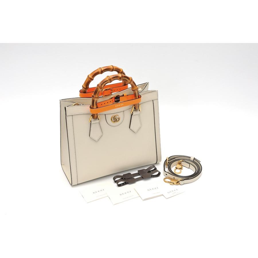 グッチ ダイアナ スモール トートバッグ 660195 レザー/バンブー