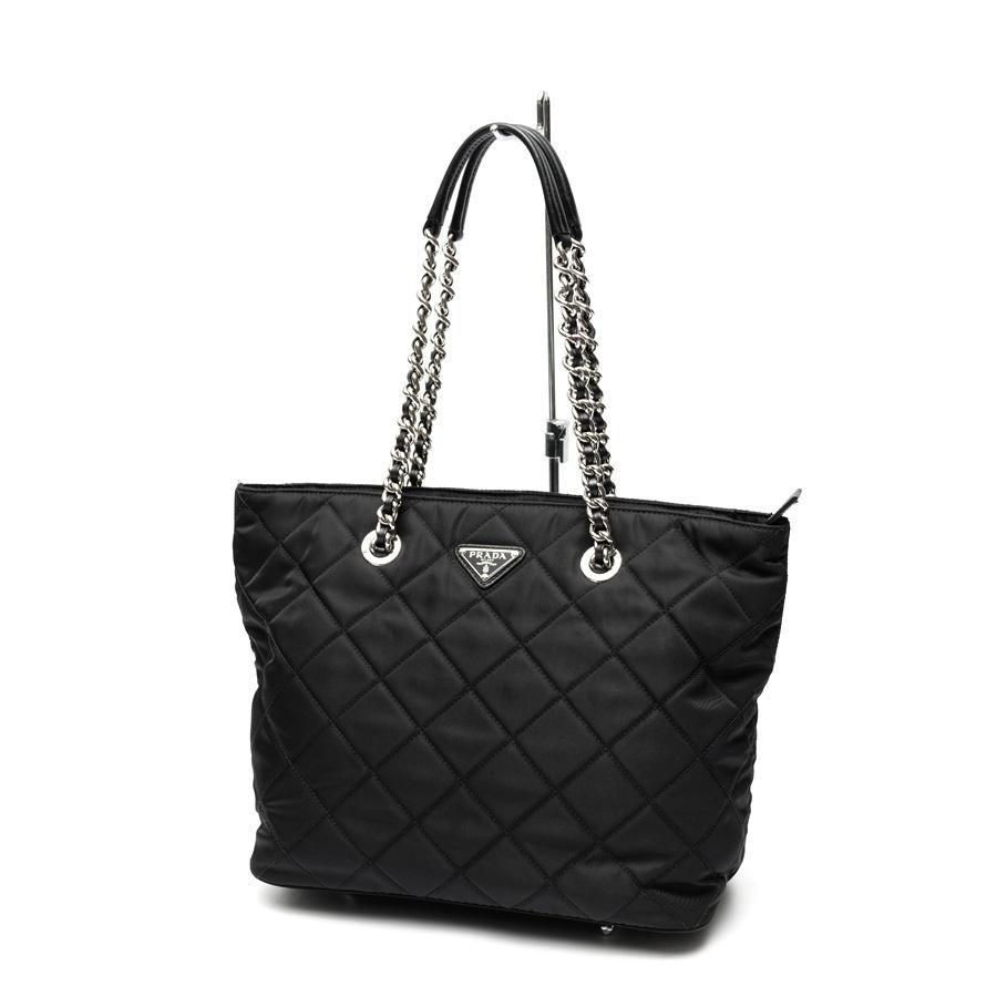 『格安』 PRADA(プラダ)トートバッグ チェーンショルダー PRADA（プラダ） チェーン トートバッグ 1BG017 キルティング ナイロン