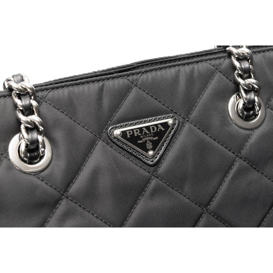 PRADA（プラダ） チェーン トートバッグ 1BG017 キルティング ナイロン