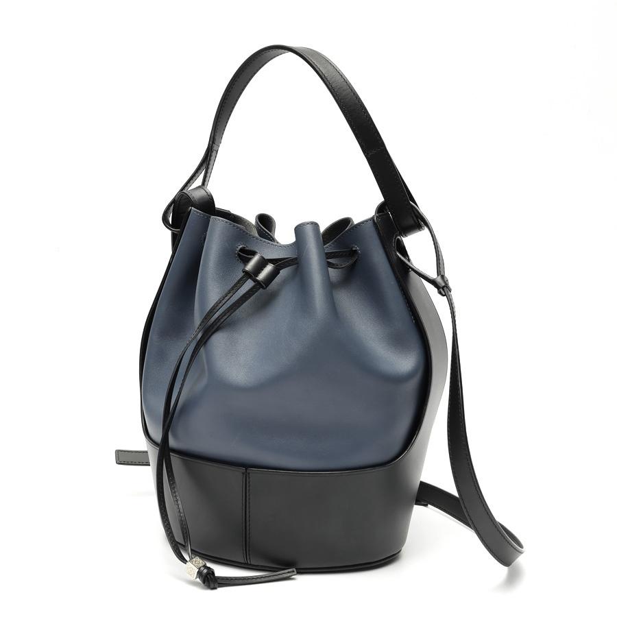 バッグ LOEWE バルーン 2WAY ショルダーバッグ ミディアム レザー ブラック