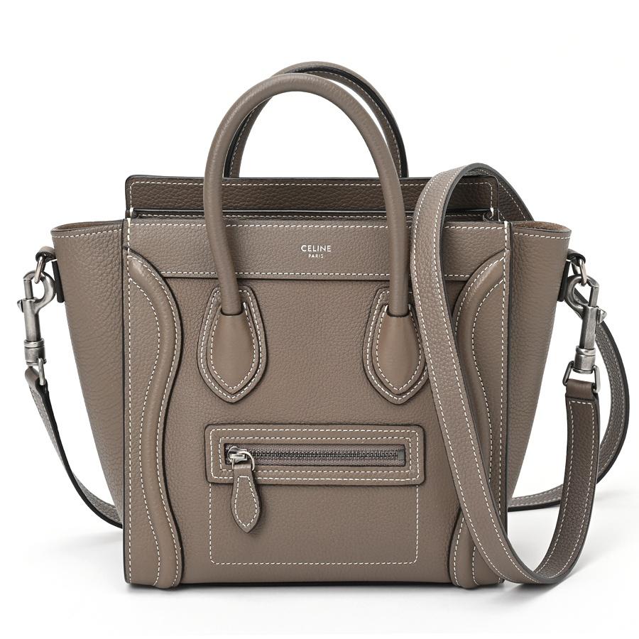 CELINE セリーヌ ラゲージ ナノ 189243DRU.09SO カーフ スリ 