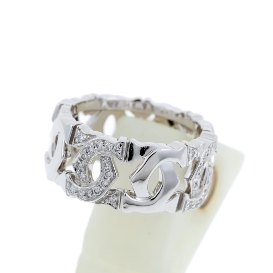 Cartier（カルティエ） アントルラセ 2C ハーフ ダイヤモンド リング