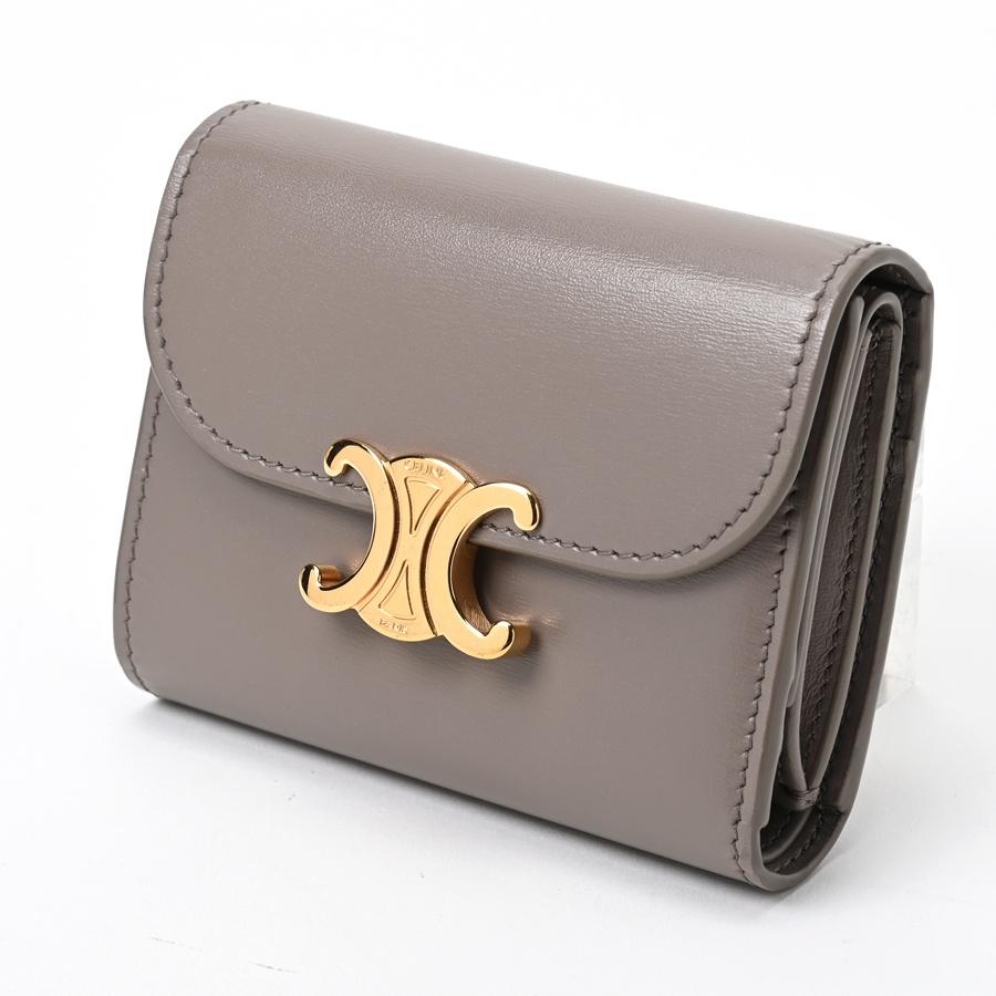 CELINE セリーヌ トリオンフ スモールウォレット 10D783DPV.10BL ぺ  
