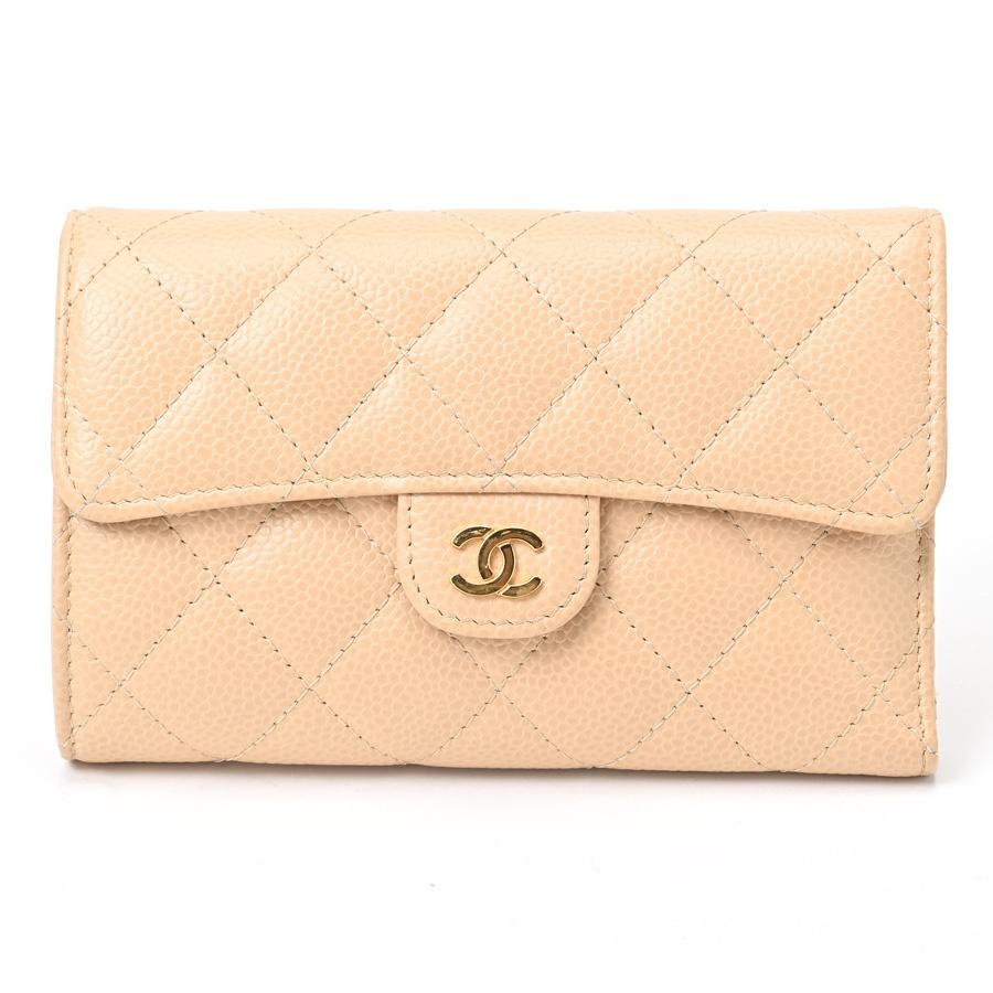 CHANEL シャネル マトラッセ ミディアム フラップ ウォレット AP0232  
