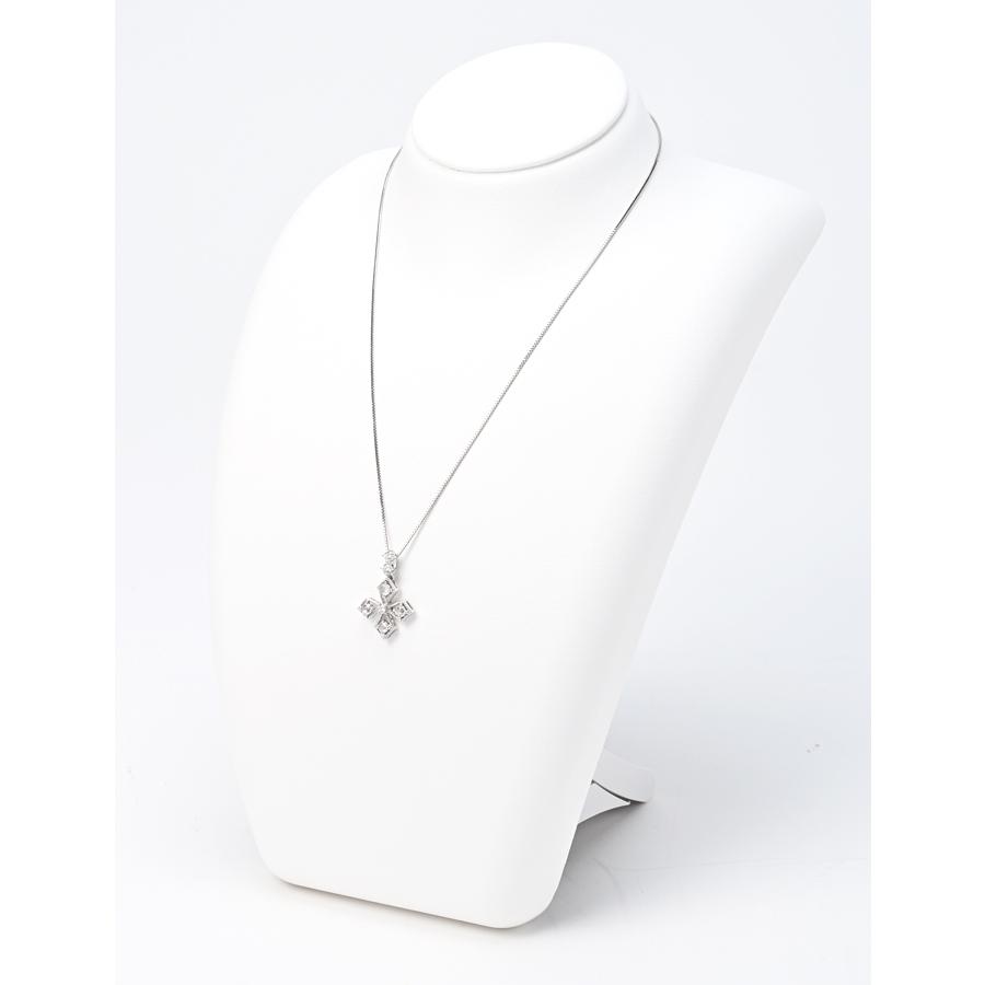 K18WG ネックレス ダイヤモンド 0.60ct 39.5cm 【中古】 商品番号 B  