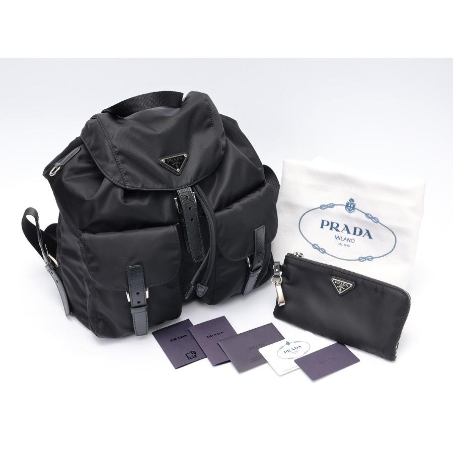 PRADA（プラダ） ポーチ付 ミディアム Re-Nylon バックパック 1BZ811