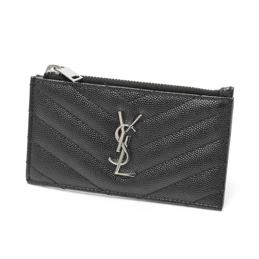 SAINT LAURENT サンローラン モノグラム フラグメント ジップ カード 