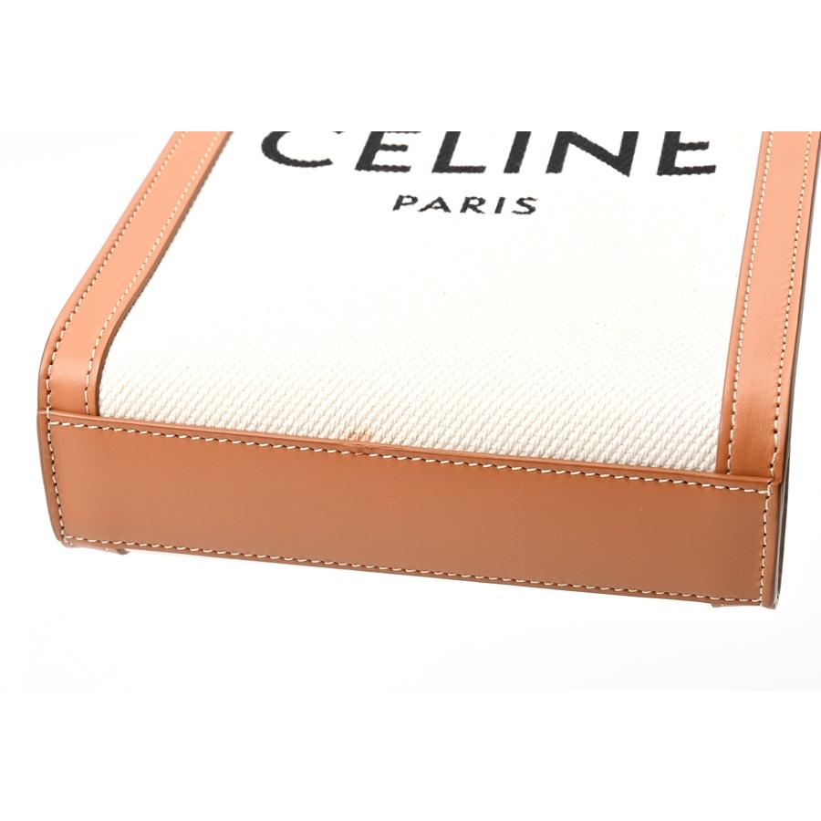 CELINE（セリーヌ） ミニ バーティカル カバ 19330 ベージュ/キャメル 