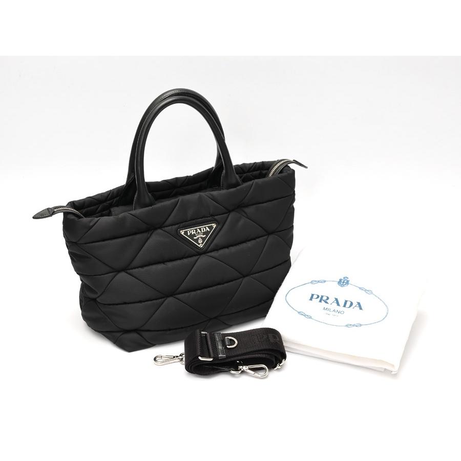 PRADA プラダ / PRADA ミディアム パデッド Re-Nylon x レザー