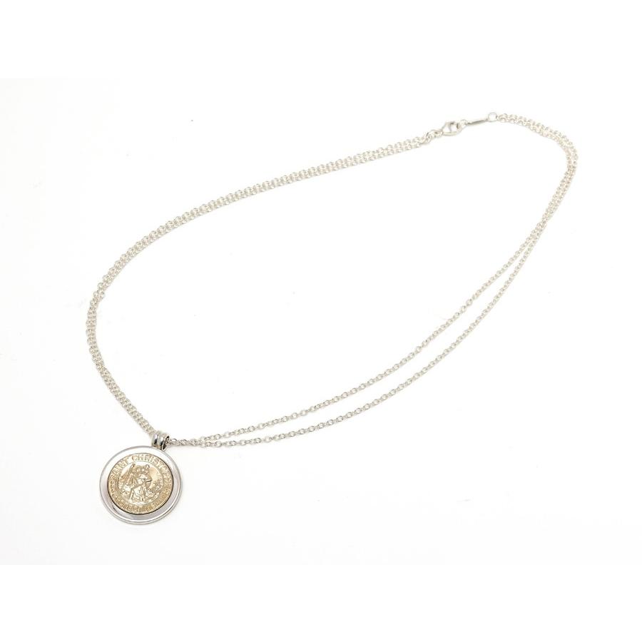 ティファニー セントクリストファー  ネックレス 925/750 18K ティファニー セントクリストファー 925×750 ペンダントトップ